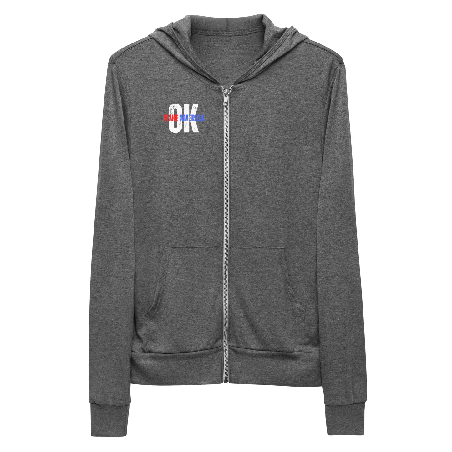 Make America OK Unisex zip hoodie
