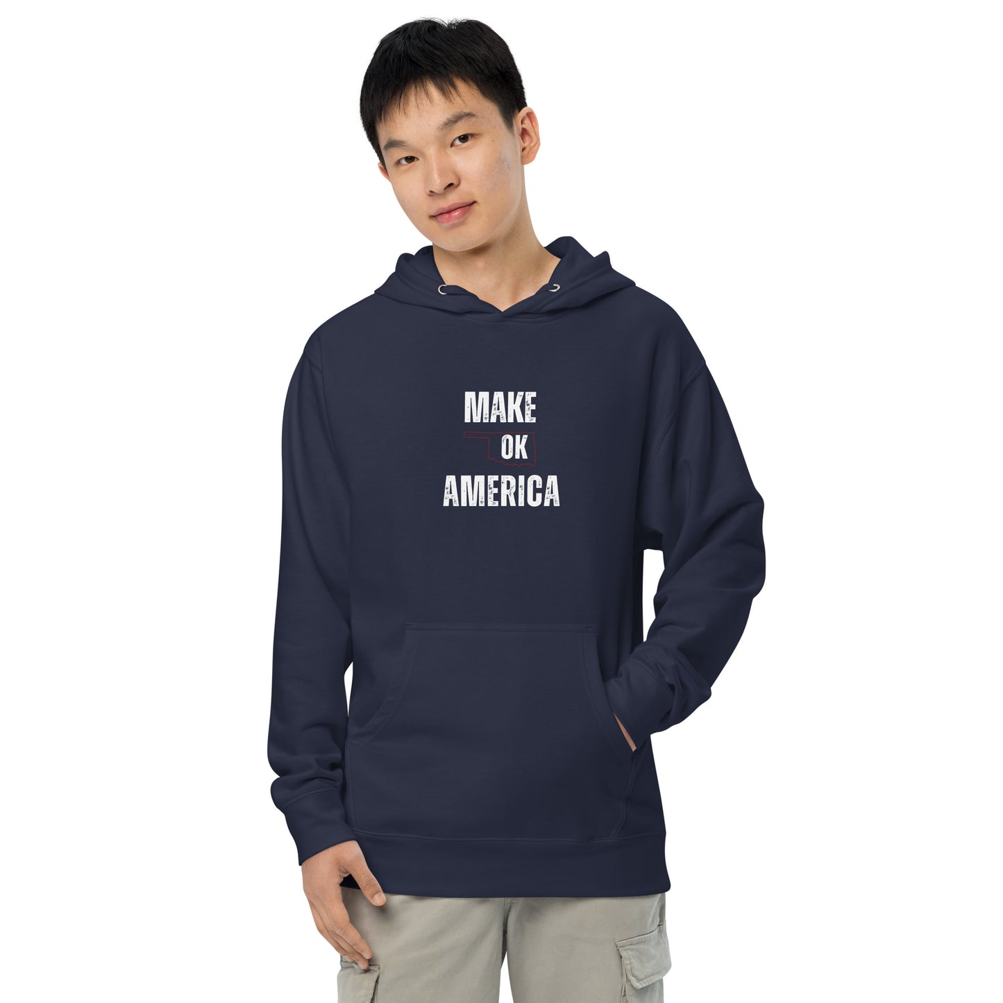 Make America OK Unisex midweight hoodie