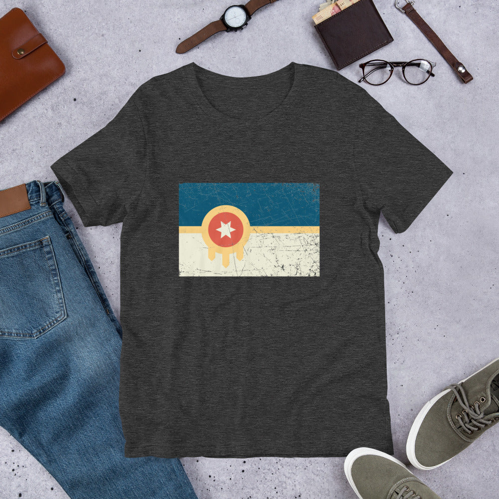 Tulsa flag Unisex t-shirt