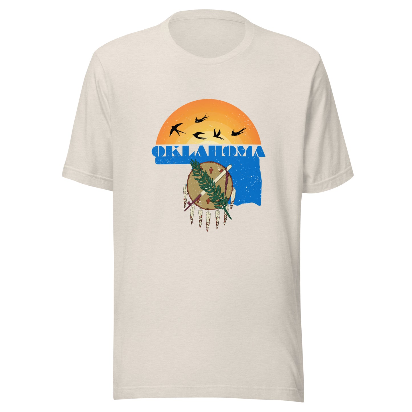 Oklahoma and Osage war shield Unisex t-shirt